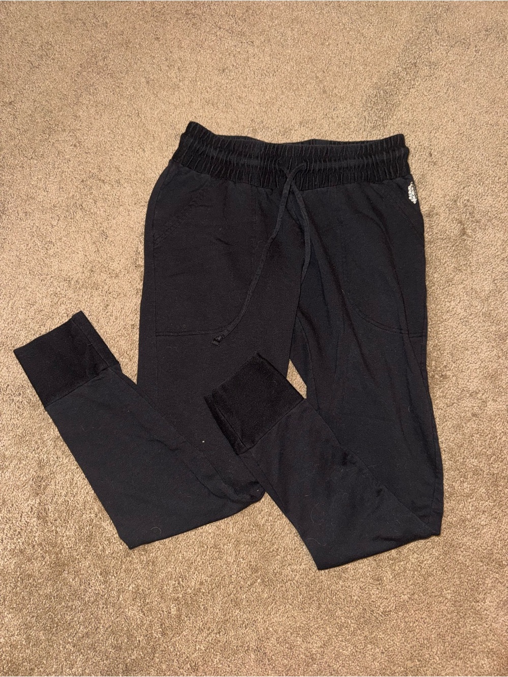 FP Movement by Free People Black Drawstring Joggers
